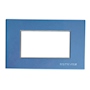 PLACA DE PARED DE 3 MÓDULOS AZUL METALIZADO
