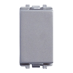 TAPÓN CIEGO DE 1 MÓDULO GRIS SATÍN