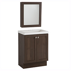 Gabinete para baño de 62.2 cm de ancho color Café corteza | The Home