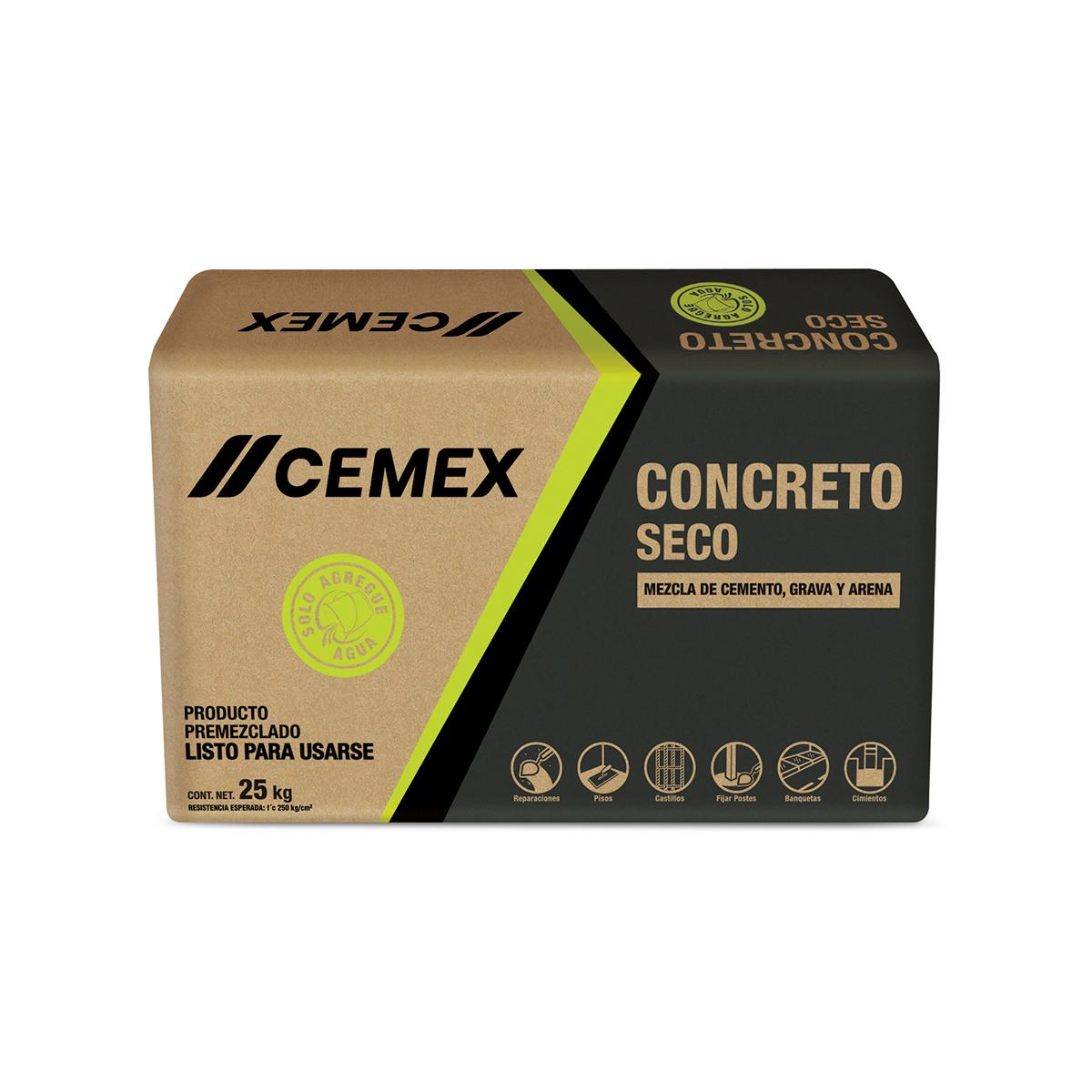 CONCRETO SECO PREMEZCLADO CEMEX 25 KG The Home Depot México