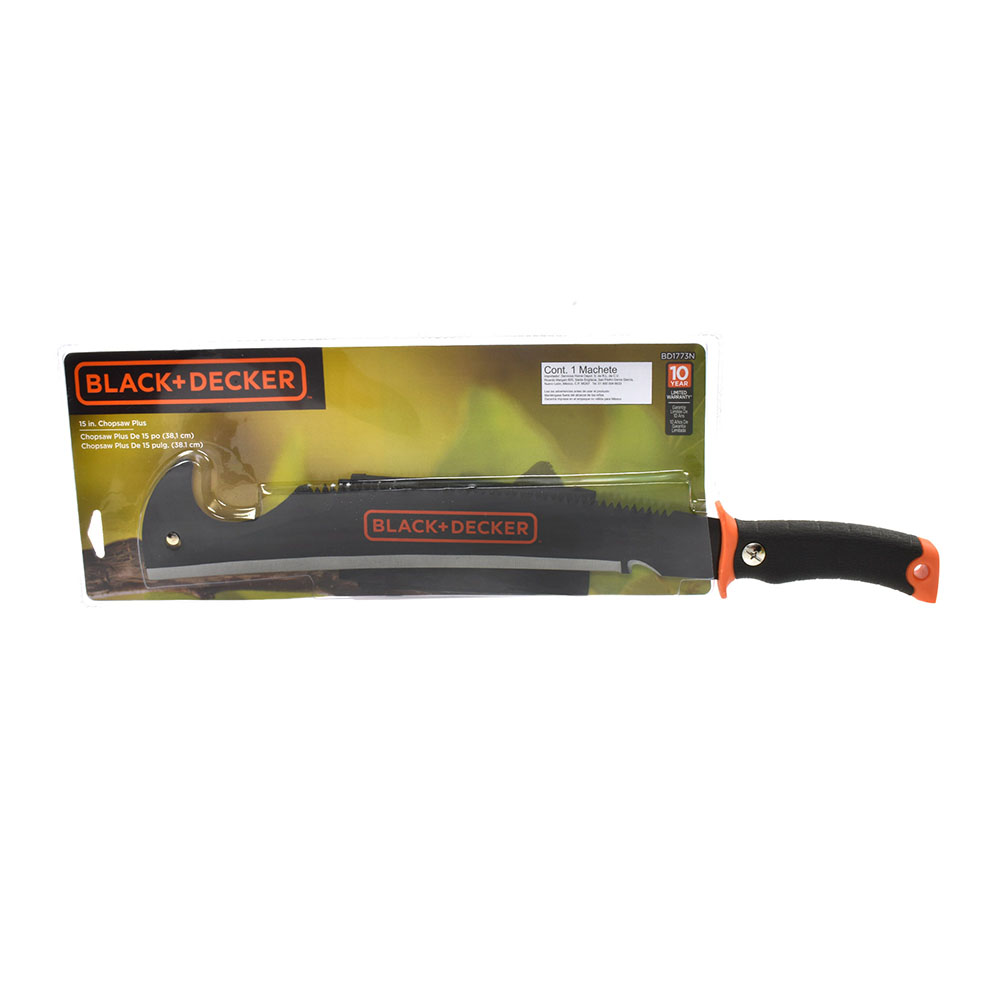 MACHETE DE 52.3 CM NEGRO BLACK + DECKER The Home Depot México