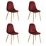 SET DE 4 SILLAS HOMEMAKE CHARLTON VINO