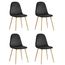 SILLA CHARLTON CARBON, 4 PIEZAS