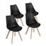 SET DE 4 SILLAS HOMEMAKE FRANKFURT NEGRAS