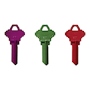 LLAVE PARA CERRADURA SCHLAGE VARIOS COLORES 3 PIEZAS
