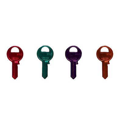 LLAVE PARA CERRADURA 4.1 X 2.1 X 0.2 CM VARIOS COLORES