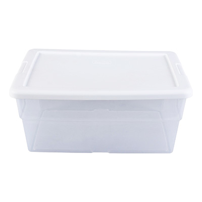 Caja de Almacenaje con Tapa Transparente Plástico 8,5 L 23,5 x 15