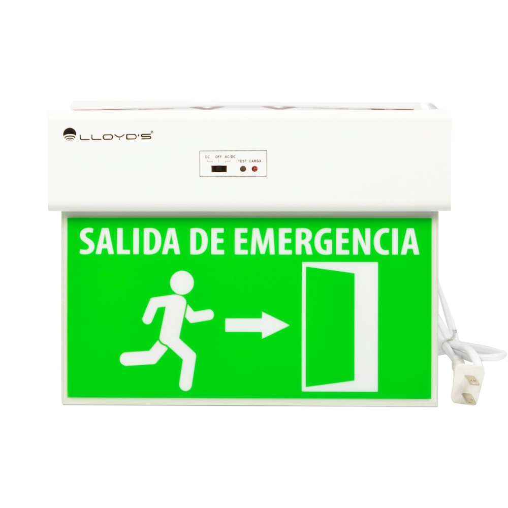 LÁMPARA DE EMERGENCIA CON SEÑALIZACIÓN 18.3 X 26 X 2.3 CM The Home