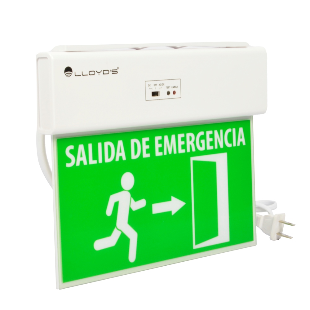 LÁMPARA DE EMERGENCIA CON SEÑALIZACIÓN 18.3 X 26 X 2.3 CM The Home