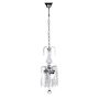 CANDIL COLGANTE CLÁSICO EUROPA MILAN METAL PLATA CROMADO 2 LUCES INCANDESCENTES