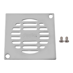REJILLA CUADRADA 10 CM PLATA COFLEX