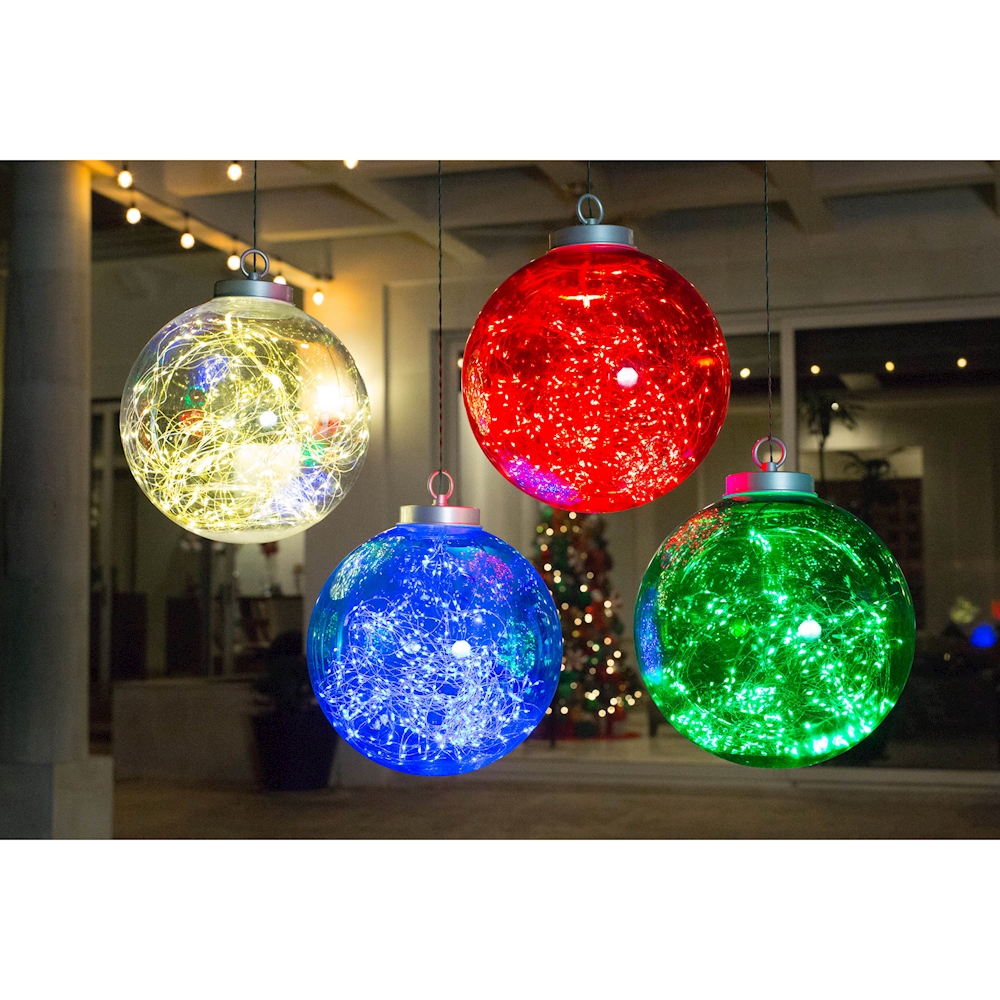 ESFERA NAVIDEÑA ILUMINADA 30 CM DISPONIBLE EN 4 COLORES The Home Depot México