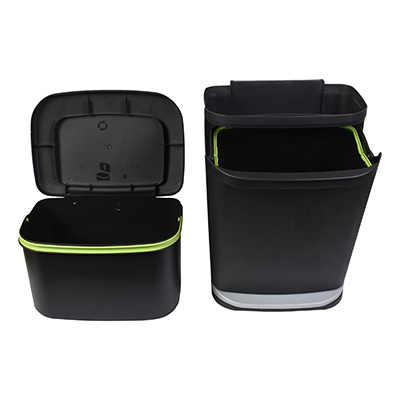 BOTE DE BASURA 2 EN 1 49.9 L NEGRO | The Home Depot México