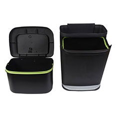 BOTE DE BASURA 2 EN 1 49.9 L NEGRO | The Home Depot México