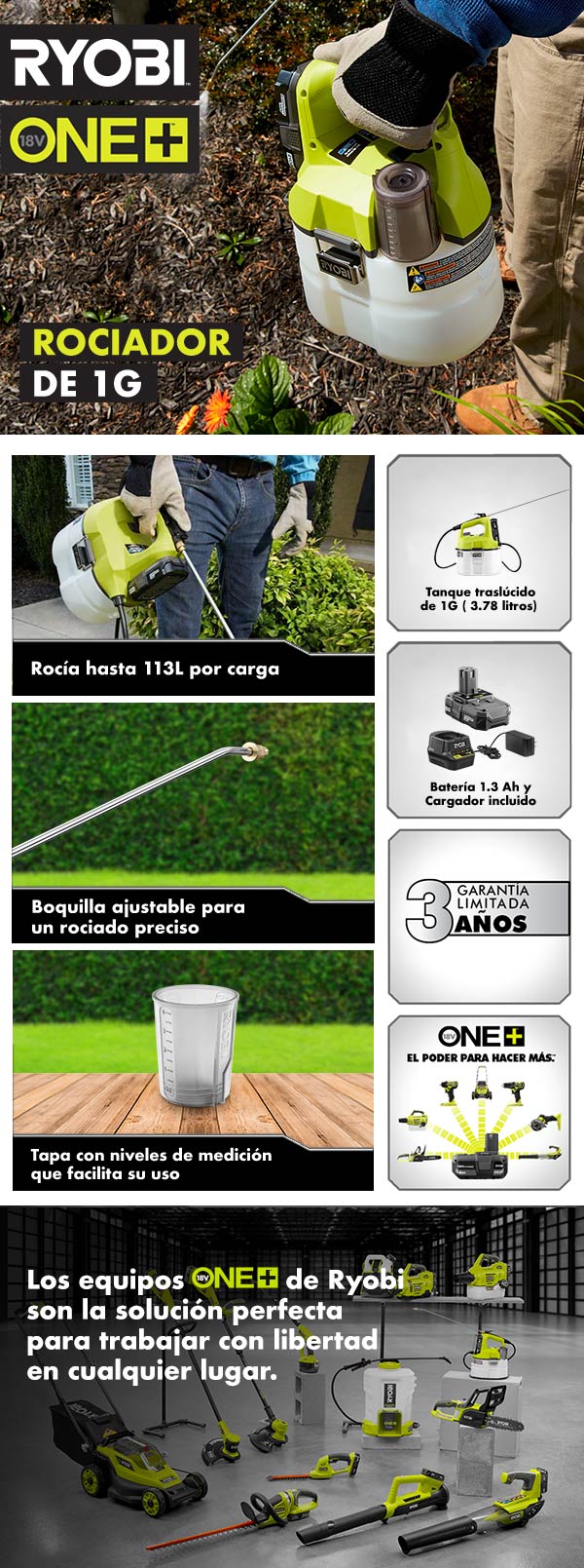 Bomba Fumigadora Fumigador Para Jardin Plantas Herbicida 1 Galon Ajustable  TOP