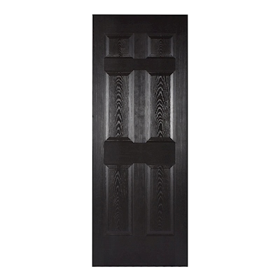 PUERTA DE TAMBOR 6 PANELES CHOCOLATE 90 X 210 CM