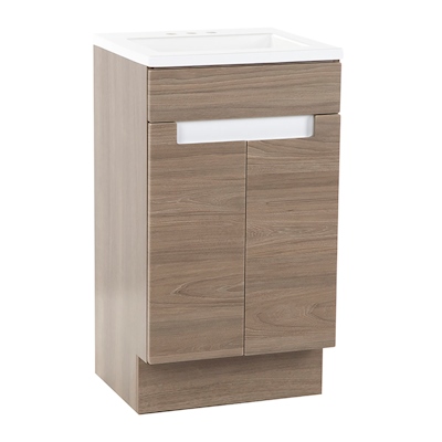 MUEBLE PARA BAÑO ASTORIA CAFÉ CON LAVABO 84.15 X 46.58 X 42.37 CM DE