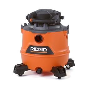 ridgid aspiradora seco-mojado de 16 galones con soplador desmontable y 6.5 hp de potencia.