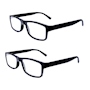 LENTES DE LECTURA RETRO 1.25 NEGRO 2 PIEZAS
