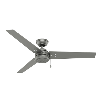 VENTILADOR DE TECHO CASSIUS 52 PULGADAS PLATA HUNTER SIN LUZ | The Home