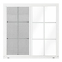 VENTANA CORREDIZA CON CUADRICULA BLANCA 90 X 90 CM (ANCHOXALTO)