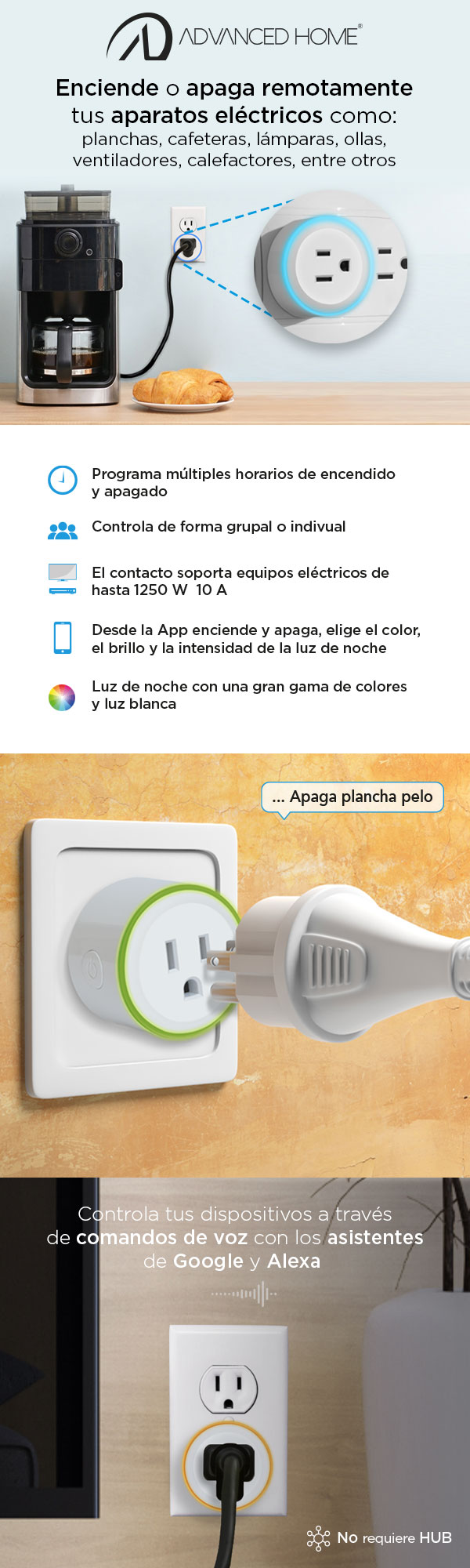 Luz Blanca Alexa Enciende Luz Verde Alexa Funciona Sin Cable Alexa