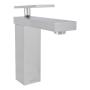 LLAVE MEZCLADORA PARA LAVABO MONOMANDO DE 20.5 X 18.5 X 5.2 CM LATÓN