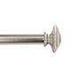 SET DE CORTINERO AJUSTABLE SIMPLE 5/8 pulg. DE 71 A 121 CM ESTILO CUADRADO EN NIQUEL