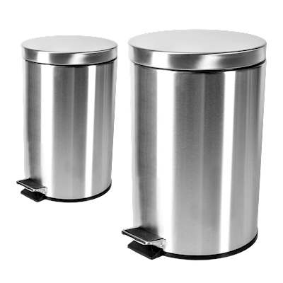 COMBO BOTE DE BASURA 20 Y 12 LITROS PLATA | The Home Depot México