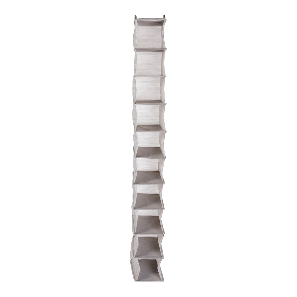 Organizador vertical para zapatos Squared Away™ con 10 compartimentos color  gris ostión