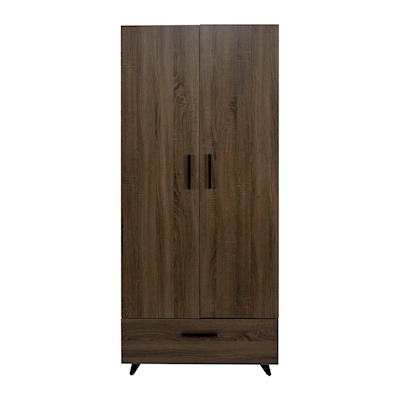 ARMARIO DE UN CAJÓN Y COLGADOR CAFÉ | The Home Depot México