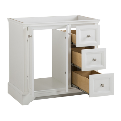 MUEBLE PARA BAÑO BLANCO CON LAVABO 93.9 X 55.8 X 99 CM DE PISO | The