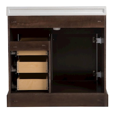 MUEBLE PARA BAÑO CAFÉ CON LAVABO 93.9 X 47.4 X 94.7 CM DE PISO | The