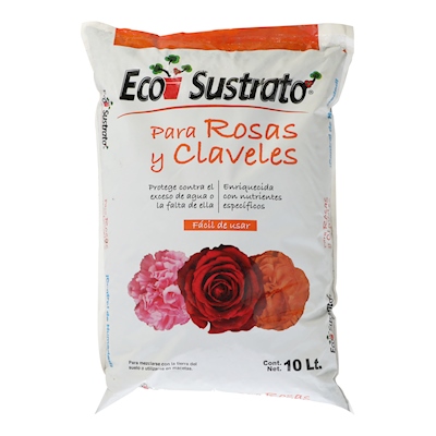 SUSTRATO PARA ROSAS Y CLAVELES 10 L ECOSUSTRATO