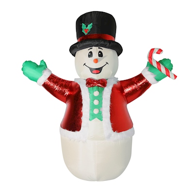 INFLABLE NAVIDEÑO CON ILUMINACIÓN 259 CM MUÑECO DE NIEVE | The Home