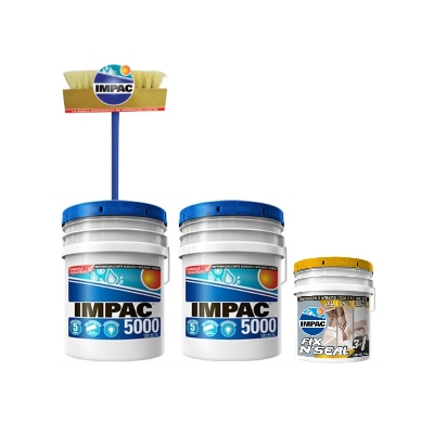 COMBO 2 IMPERMEABILIZANTES ACRÍLICO TERRACOTA 19 L 1 COMPLEMENTO FIZ N SEAL 3.8 L 1 CEPILLO