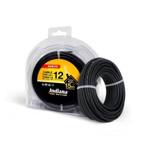 indiana cable thw-ls calibre 12 negro 15 m indiana