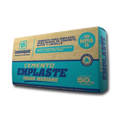 EMPLASTE MEDIANO CEMENQUIN 50 KG GRIS | The Home Depot México