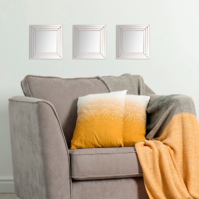 SET DE 3 ESPEJOS DECORATIVOS DORADO | The Home Depot México