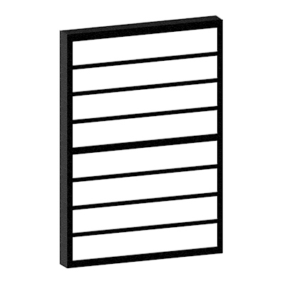 PROTECTOR PARA VENTANA CONTEMPO 90 X 120 CM NEGRO