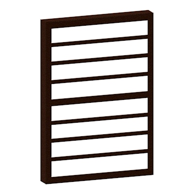 PROTECTOR PARA VENTANA CONTEMPO 60 X 90 CM CHOCOLATE