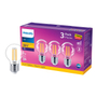 FOCO PHILIPS LED FILAMENTO G16.5 LUZ CÁLIDA 3PACK