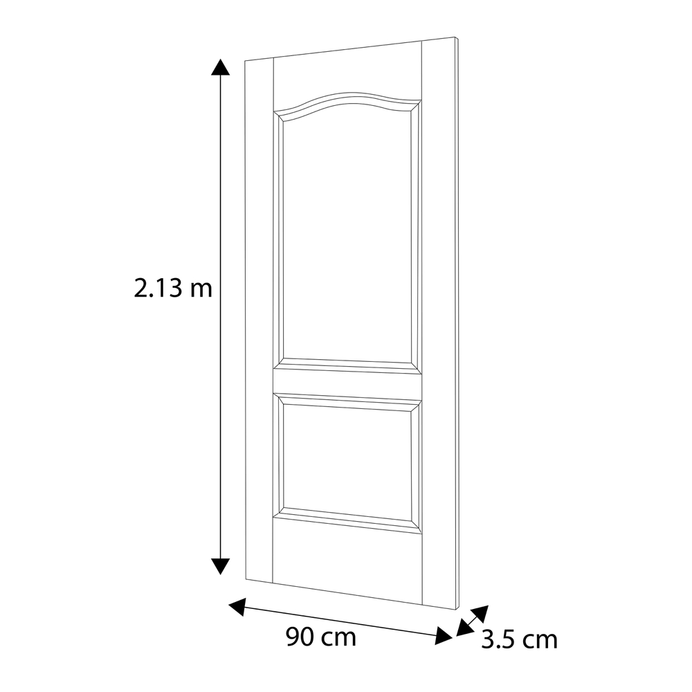 Puerta Capex Chocolate de Tambor para Interior 70 x 210 cm