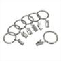 ANILLOS DE CORTINA 1.25 pulg. PARA BARRAS DE 3/4, 7/8 Y 1 pulg. NIQUEL CEPILLADO