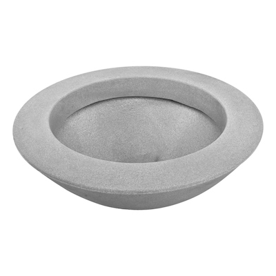 MACETA 17" PLÁSTICO TIPO PLATON GRIS (146034)