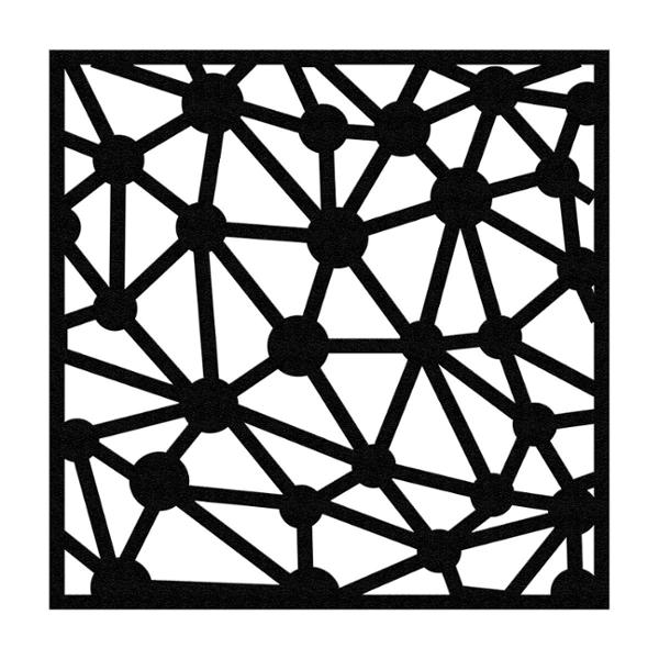 PROTECTOR PARA VENTANA CONSTELACIÓN 90 X 90 CM NEGRO