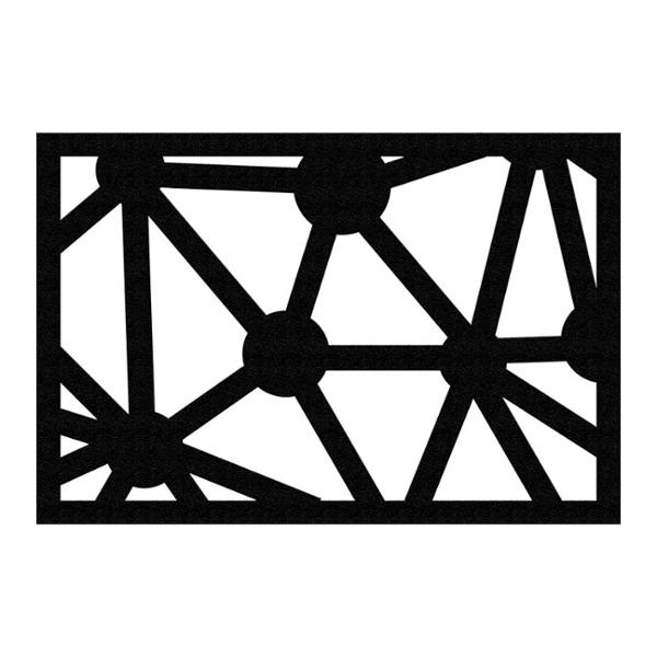 PROTECTOR PARA VENTANA CONSTELACIÓN 60 X 40 CM NEGRO