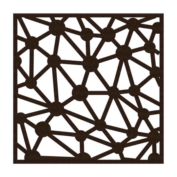 PROTECTOR PARA VENTANA CONSTELACIÓN 90 X 90 CM CHOCOLATE