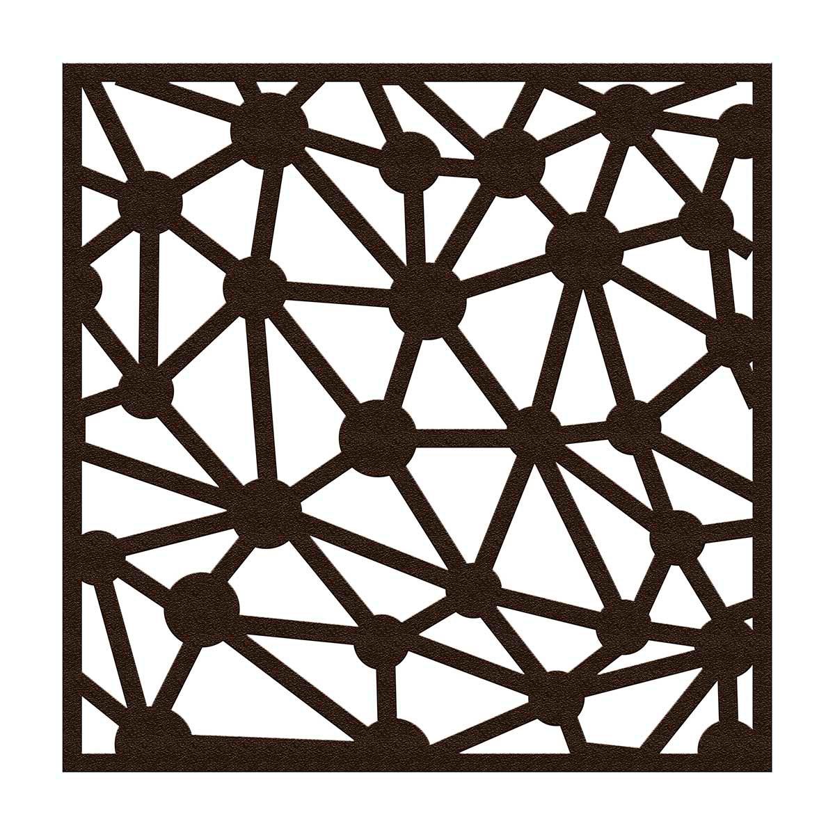 Protector para ventana constelación 90 x 90 cm chocolate