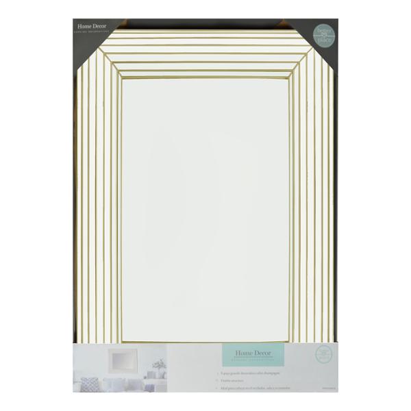 ESPEJO DECORATIVO RECTANGULAR MARCO DORADO 73 X 56 CM | The Home Depot